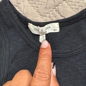 Rag & Bone Charcoal Knit Top